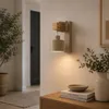 MasterLED Wandleuchte E27 Elza hängend Beige Kaschmir Holz Produktbild-Vorschau 6