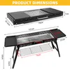 SunJas Holzkohlegrill Klappgrill Tragbarer Grill Holzkohle Produktbild-Vorschau 3