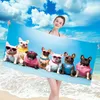 FEBE Strandtuch XXL 100x180 cm Hunde Team Badetuch Groß Produktbild-Vorschau 3