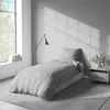 4 teilige Uni Bettwäsche 135x200 cm Grau Einfarbig Produktbild-Vorschau 5