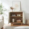 Sideboard 'Ferrersp' mit 2 Türen 80 x 80 x 40 cm Eicheoptik Produktbild-Vorschau 3