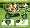 Kinder Gokart mit Handbremse & verstellbarem Sitz, Tretauto Produktbild-Vorschau 6