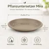 Pflanztopfuntersetzer Mira Taupe Ø 29cm - Frostsicher & Produktbild-Vorschau 3