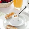 Eierbecher Weiß 6 Teiligs, Weiss Porzellan Eierständer mit Produktbild-Vorschau 2