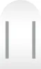 A white object with two gray vertical bars, resembling an electrical plug. Podgląd zdjęcia produktu