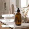 2er Set Seifenspender Braunglas 250ml, wiederbefüllbare Produktbild-Vorschau 4