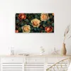 Wanduhr aus Glas mit Motiv Rosenmuster Blumen- 60 x 30 cm - Produktbild-Vorschau 4