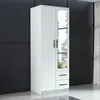2-türig Kleiderschrank mit Schubladen Roma 80 cm Schrank Produktbild-Vorschau 1