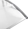 NAIZY Stříška na vchodové dveře 120 x 100 cm - průhledná Náhled obrázku produktu 6