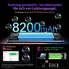 Marketing image for a tablet highlighting its battery life and features. Produktbild-Vorschau