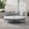 home24 Daybed - Aluminium / Webstoff - Grau Produktbild-Vorschau 1
