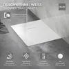 LuxeBath Duschwanne 90x80cm Weiß Extra flache SMC Produktbild-Vorschau 2