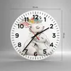 Wanduhr - Rund - Glasuhr - Kaninchen Hase Kinder - 30x30cm Produktbild-Vorschau 3