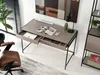 A modern home office setup with a desk, chair, and shelving unit. Voir les images du produit