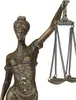 Bronzová figúrka Lady Justice s váhami a mečom - Justitia Náhľad obrázku produktu 8