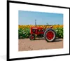 MuchoWow® Gerahmtes Poster Traktor - Rot - Sonnenblume - Produktbild-Vorschau 1