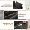 Merax Ecksofa mit Schlaffunktion, L-Form 3-Sitzer-Sofa mit Produktbild-Vorschau 5