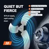 VEVOR nástenný ventilátor, 49 cm oscilačný nástenný Náhľad obrázku produktu 5