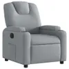 The Living Store Relaxsessel Hellgrau Stoff Produktbild-Vorschau 3