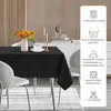Obdélníkový ubrus, hladký, matný, černý, polyesterový, Náhled obrázku produktu 6
