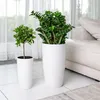 KMND ALPHA Hochglanz-Blumentopf Weiß 2er Set Ø27 × 51 cm Produktbild-Vorschau 4