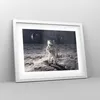 Gerahmtes Poster - Weißer Rahmen - Mond Erde Astronaut - Produktbild-Vorschau 8