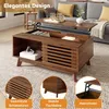 Table basse Merax réglable en hauteur avec porte à volet Voir les images du produit 7