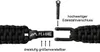 PEAQUE Survival Armband aus Paracord - Schwarz/schwarzer Produktbild-Vorschau 3