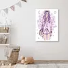 Leinwandbild hipster girl pop art 70x100 cm Feeby rosa Produktbild-Vorschau 2
