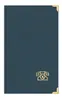 Telefonbuch Adressbuch ca DIN A5 mit Messingecken blau Produktbild-Vorschau 1