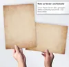 50 Blatt Briefpapier (A4) | Altes Papier -Vintage braun | Produktbild-Vorschau 2