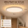 Lámpara de techo LED con luz nocturna de 1800K, 24W. Vista previa de la imagen del producto 4