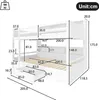 MODFU Lit Superposé 90x200 cm - Lit Enfant avec Tiroir de Voir les images du produit 4
