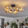 Isorella Deckenlampe aus Metall/Riffelglas in Produktbild-Vorschau 7
