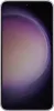 A close-up front view of a smartphone with a purple and gray abstract wallpaper. Produktbild-Vorschau