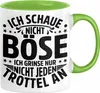 Lustiger Spruch Tasse Humor Sarkasmus Ich Schaue Nicht Böse Produktbild-Vorschau 1