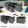 Salon de jardin MANHATTAN 8 places avec 2 sets de housses + Voir les images du produit 4