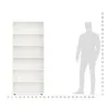 KOMTO Bücherregal 80 cm breit, weiß, Bücherregal mit 6 Produktbild-Vorschau 8