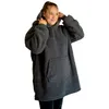 Knusse hoodie - Sherpa fleece, antraciet (R) Productafbeelding-voorbeeld 1