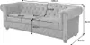 riess-ambiente Chesterfield 3-Sitzer Sofa 205cm grau Samt Produktbild-Vorschau 2