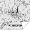MuchoWow® Poster Karte - Saarrücken - Deutschland - Produktbild-Vorschau 1