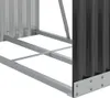 vidaXL Koš na dřevo antracit 80x45x190 cm Pozinkovaná ocel Náhled obrázku produktu 6