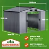GARDEBRUK Gerätehaus XXL Metall  9m³ mit Fundament Produktbild-Vorschau 3