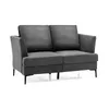 COSTWAY sofa dwuosobowa 2 seater nowoczesna, tkanina sofa Podgląd zdjęcia produktu 1