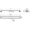 Mexen Flat 360° M33 linearer Duschablauf 70 cm, Schwarz - Produktbild-Vorschau 5