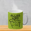 Alles wir KUHt Glitzer-Kaffeebecher in grün zum Thema Produktbild-Vorschau 3
