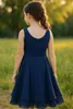 Mädchen Sommer Kleid Gr. 152 Cm Chiffon Ärmellos Partykleid Produktbild-Vorschau 2