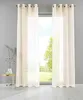 Ösengardinen 2er Set 245x140 cm Creme Transparent Basel Produktbild-Vorschau 2