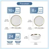 Service de table en porcelaine, 12 pièces, service à table Voir les images du produit 2