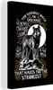MuchoWow® - Leinwandbilder - Wolf - Retro - Briefe - Zitat, Produktbild-Vorschau 1